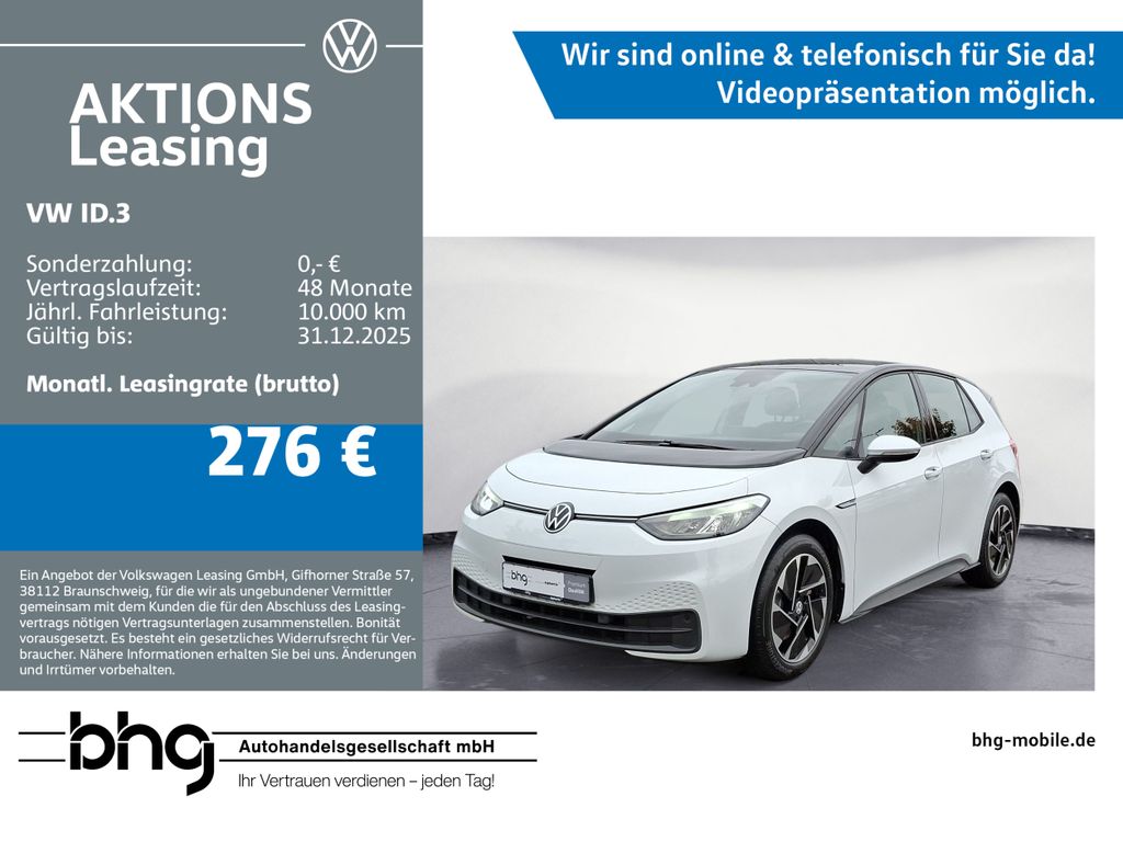 Volkswagen ID.3 Pro Life ACC Front-Lane-Assist LED Netzlade
