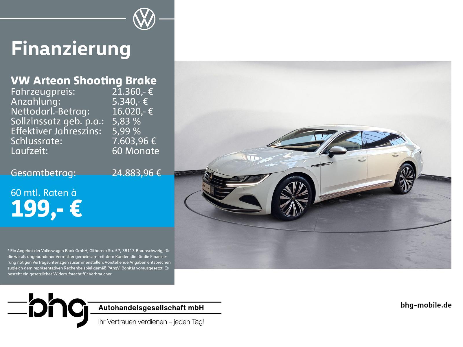 Volkswagen Arteon Shooting Brake Elegance 2.0 TDI *NAVI*KAM