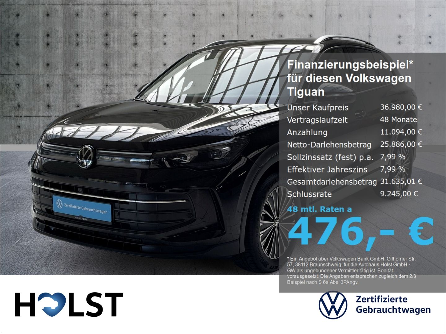 Volkswagen Tiguan 2.0TDI DSG GOAL AHK MatrixLED GJR 360°CAM