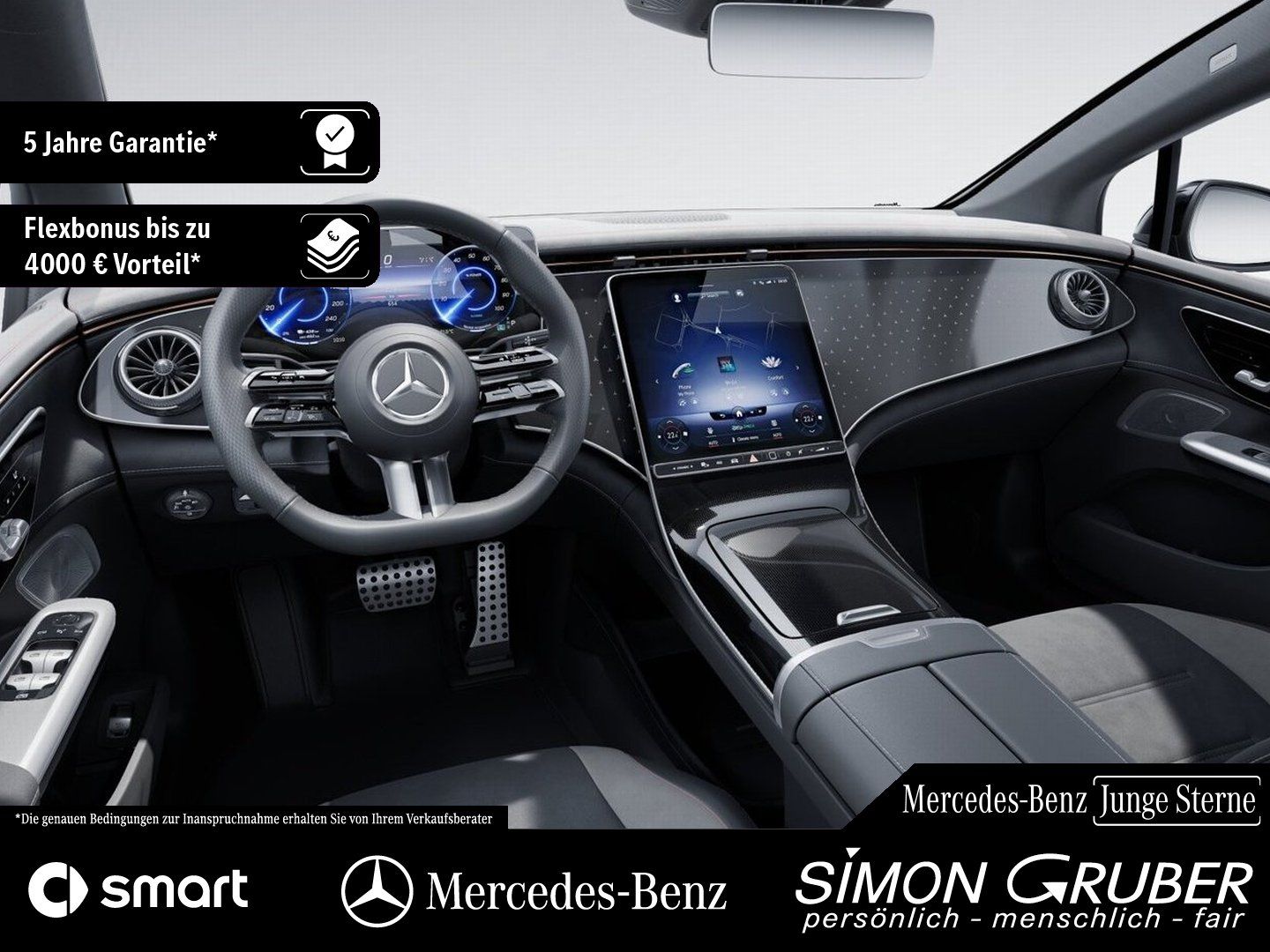 Fahrzeugabbildung Mercedes-Benz EQE 350 4M AMG Night Pano Airmatic HAL 0,25%