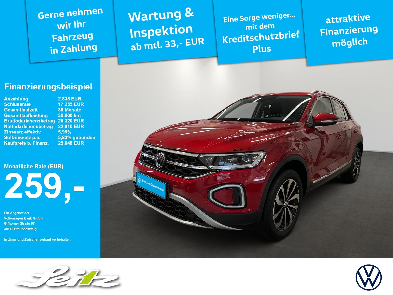 Volkswagen T-Roc 1.5 TSI Style *LED*KAMERA*NAVI*