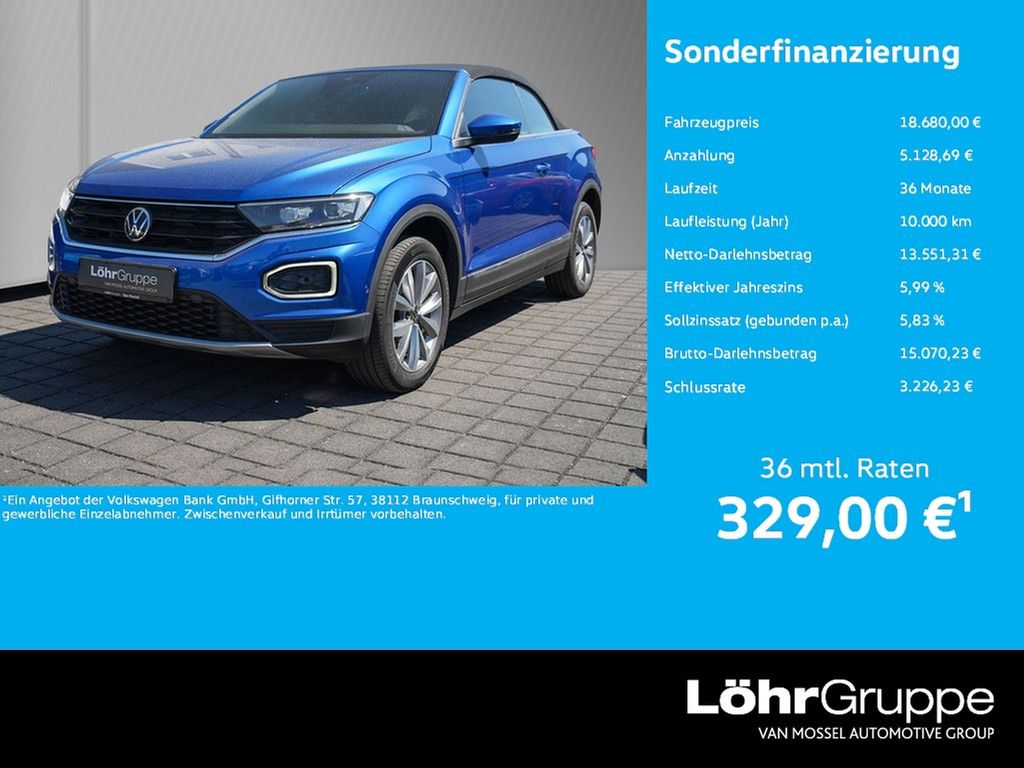 Volkswagen T-Roc Cabriolet 1.5 TSI DSG Style /Navi/LED/ACC