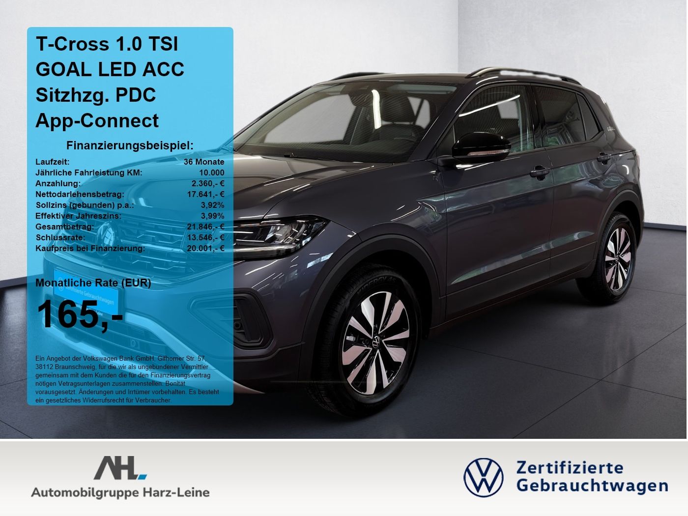 Volkswagen T-Cross 1.0 TSI GOAL LED ACC Sitzhzg. PDC App-Co foto 1