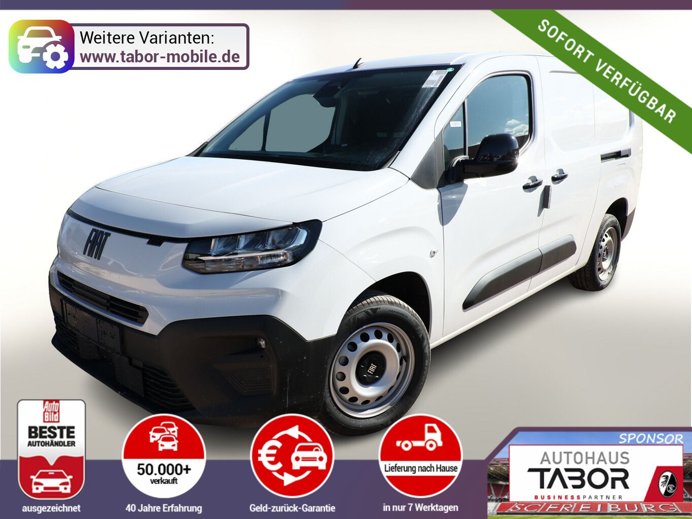 Fiat Doblo Kasten L2 AT8 2xSchiebe SHZ Kam UVP-38%*
