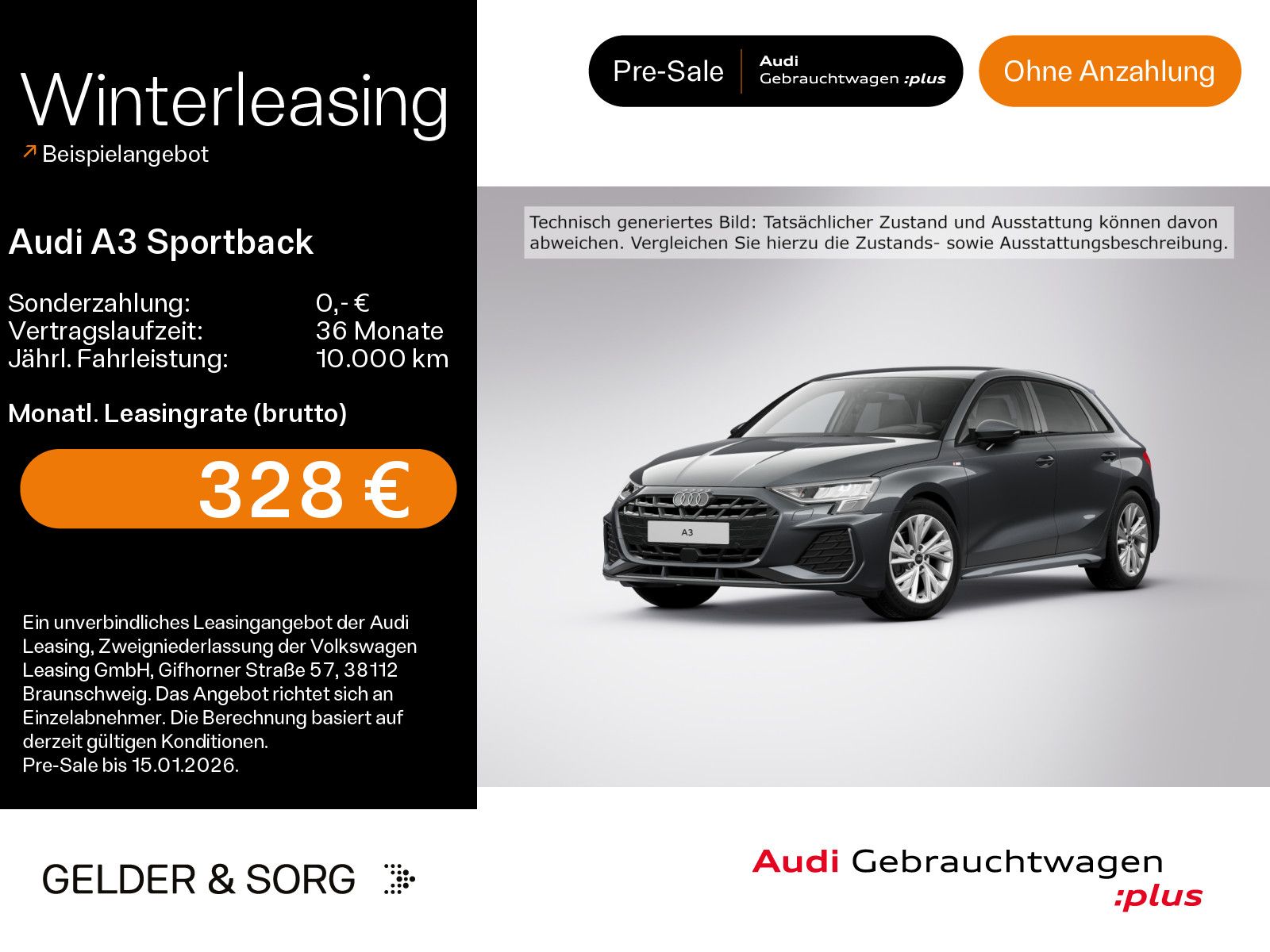 Audi A3 Sportback 35 TDI S line LED*RFK*Virtual*Sound