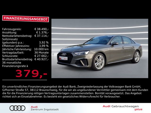 Audi A4 Limousine 40 TDI qu S line NAVI AHK 18" Virt.