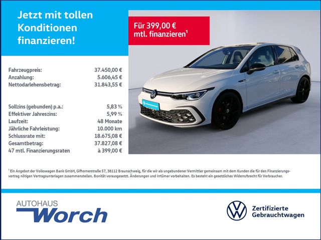 Golf VIII GTD 2.0 TDI DSG PANO+HARMAN+19"ALU