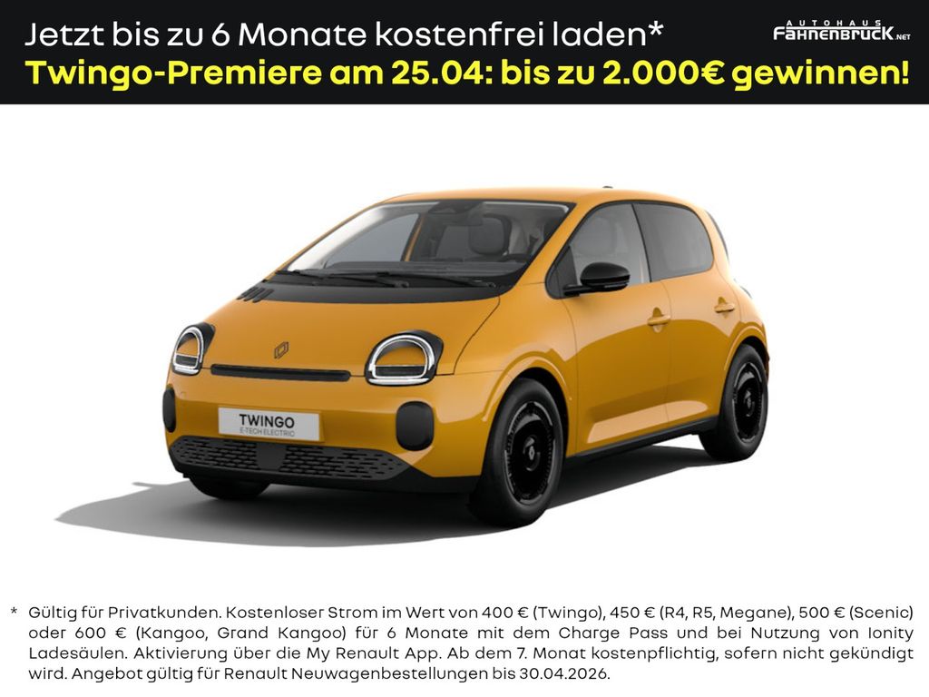 Renault Twingo E-Tech Techno 80 Urban Range Bestellung
