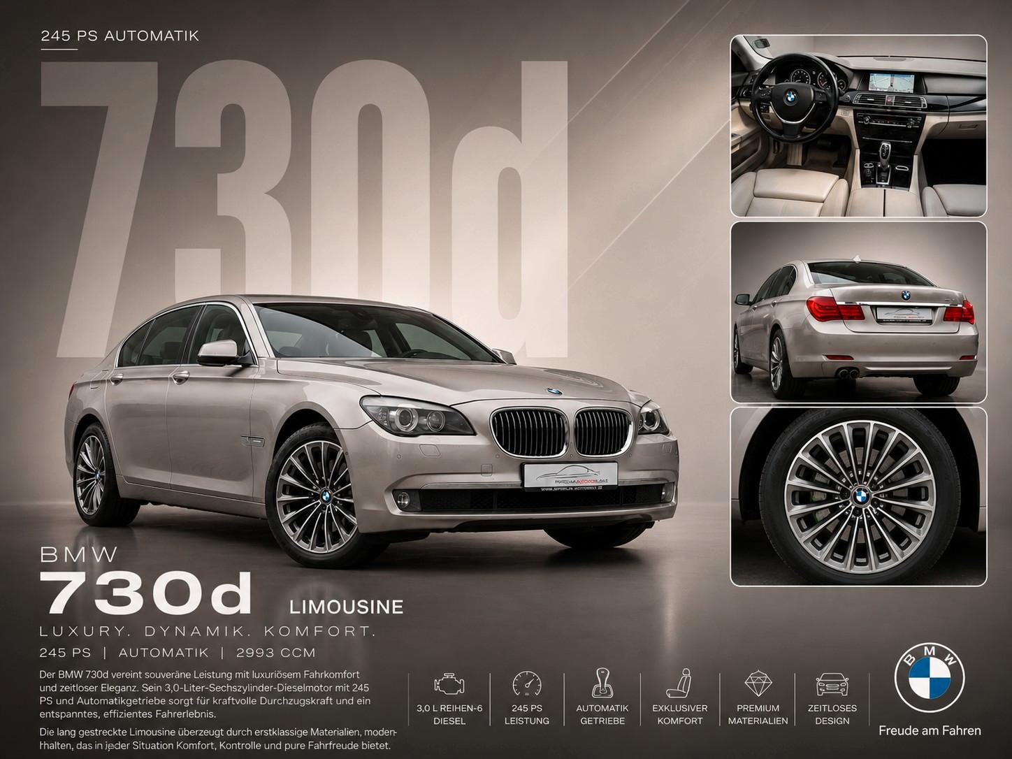BMW 730d Lim. *B-XEN*KLIM*TEMP*HUD*SOFT*TWT*CAM*STHZ