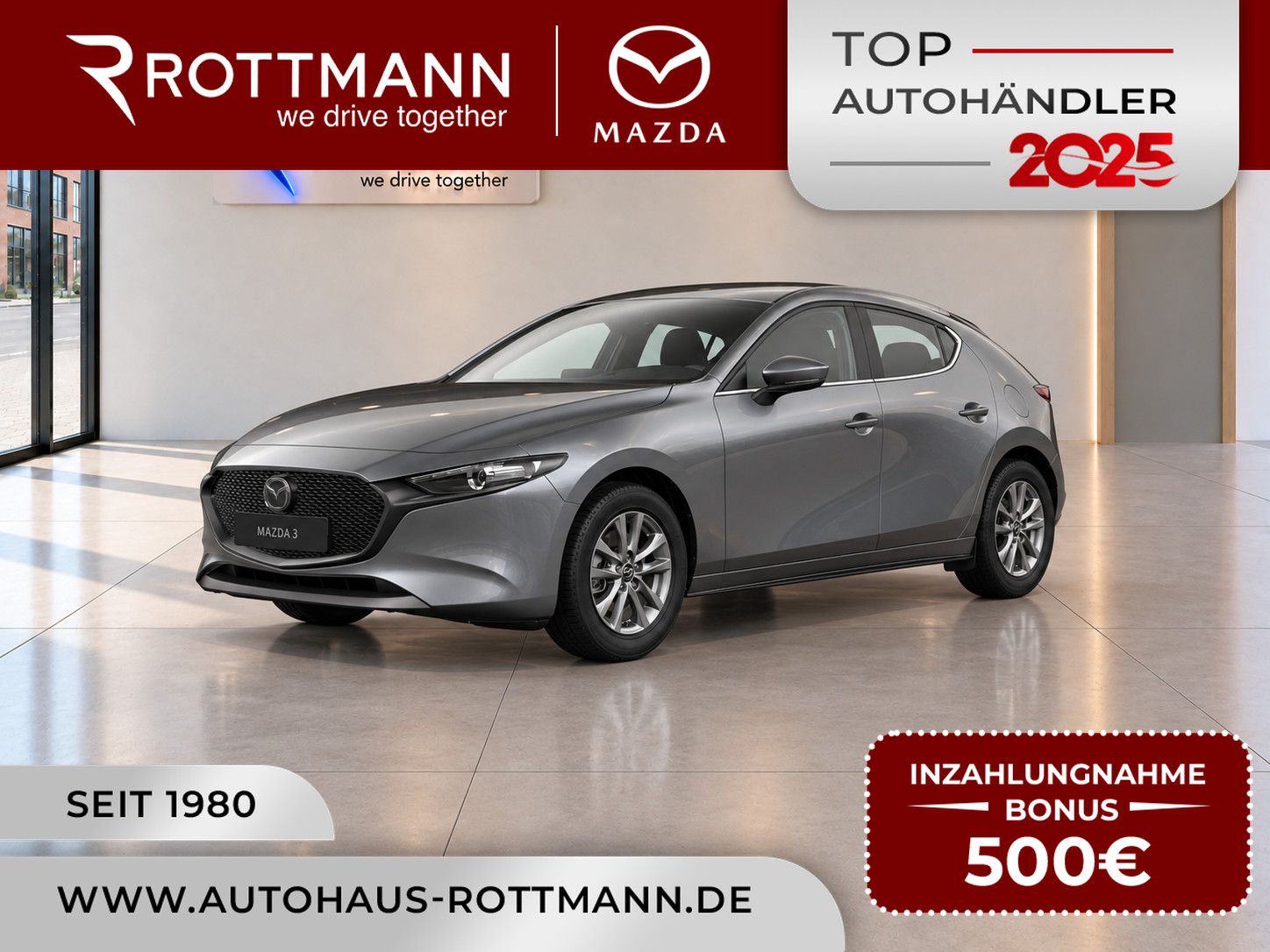 Mazda 3 2027 SKYACTIV 140ps Aut PRIME-Line NAV ACC HUD