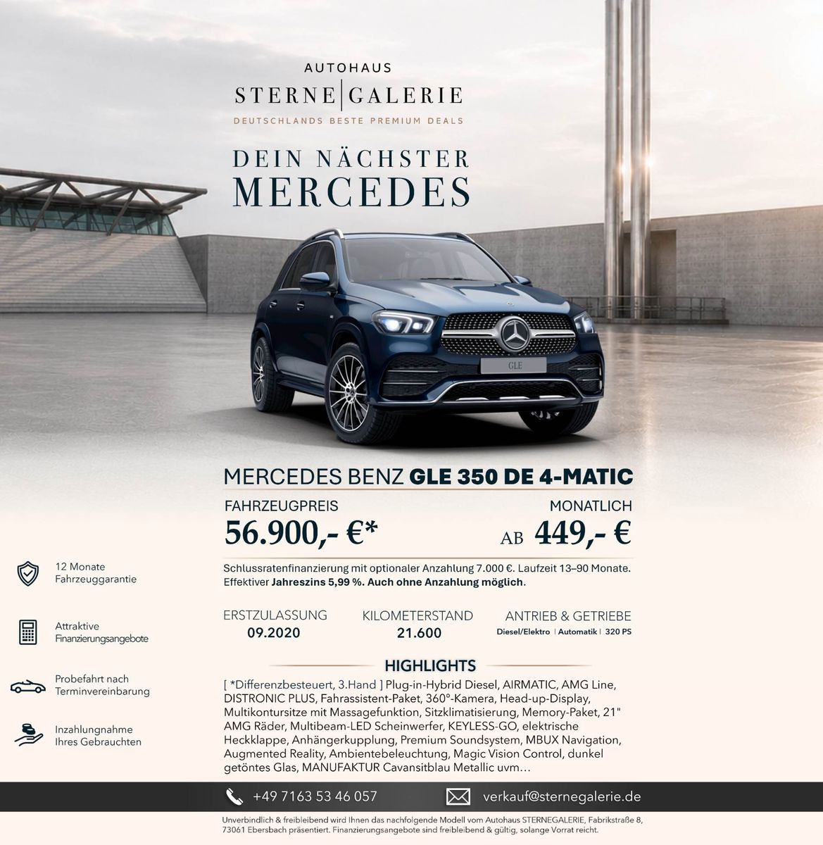 Mercedes-Benz GLE 350 DE DISTRO AIRM AHK MEMORY BURMESTER foto 21