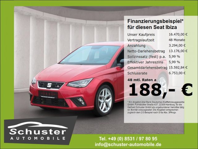 Seat Ibiza FR 1.0TSI*Voll-LED Navi R-Kam Temp SHZ 17*