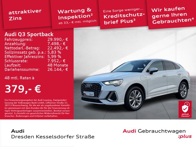 Audi Q3 Sportback 45 TFSI e S-Line AHZV LED DAB Navi