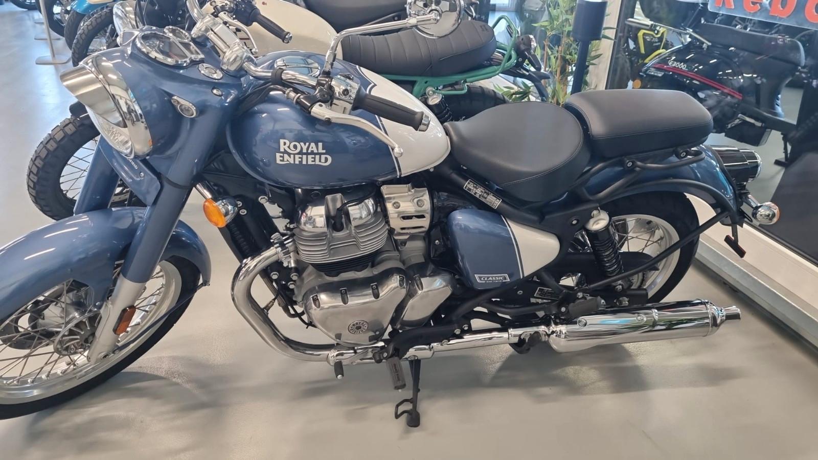 Royal Enfield Classic 650 Chrome /  Brunting Torpe blue