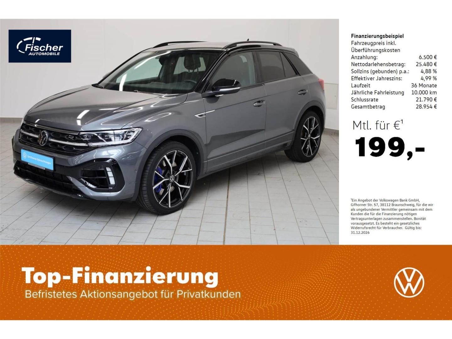 Volkswagen T-Roc 2.0 TSI OPF 4Mot. R DSG AKRA/AHK/NAV/ACC