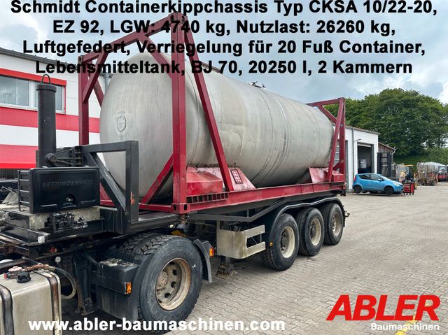 Schmidt CKSA 10/22-20 Containerkippchassis Tank