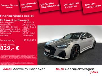 Audi Leasingangebot: Audi RS 6 Avant performance 463(630) kW(PS) tiptronic