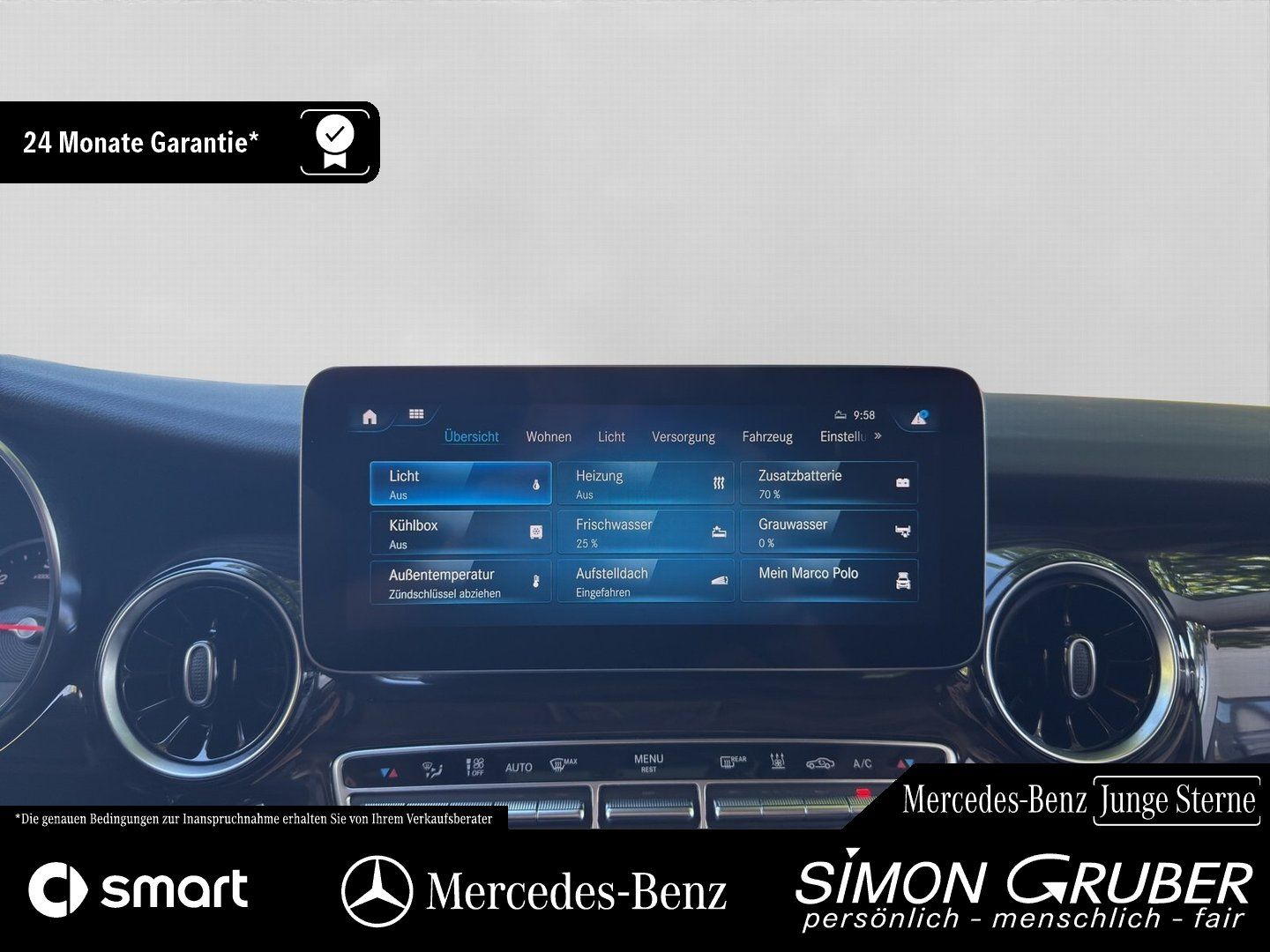 Fahrzeugabbildung Mercedes-Benz V 300 d 4M Marco Polo Küche Glasdach Standhzg