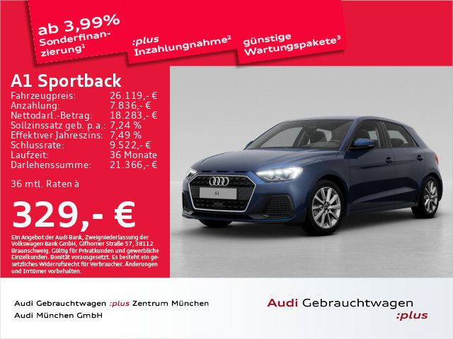 Audi A1 Sportback 30 TFSI advanced Virtual/Navi+/PDC+