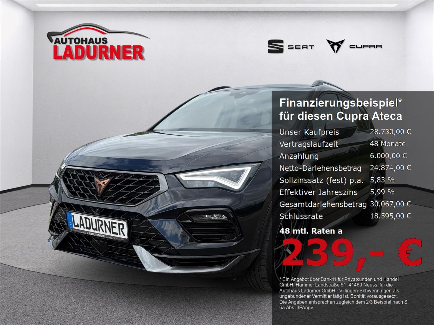 Cupra Ateca 2,0 TSI DSG 4x4 *NAVI+LED+DAB+FACELIFT*
