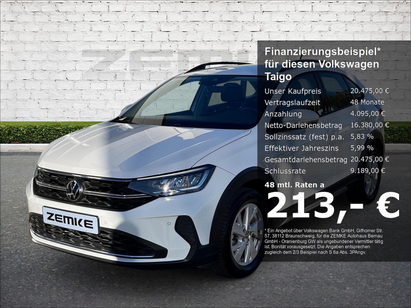 Volkswagen Taigo 1.0 TSI DSG Life 3,99% Digitales Cockpit L