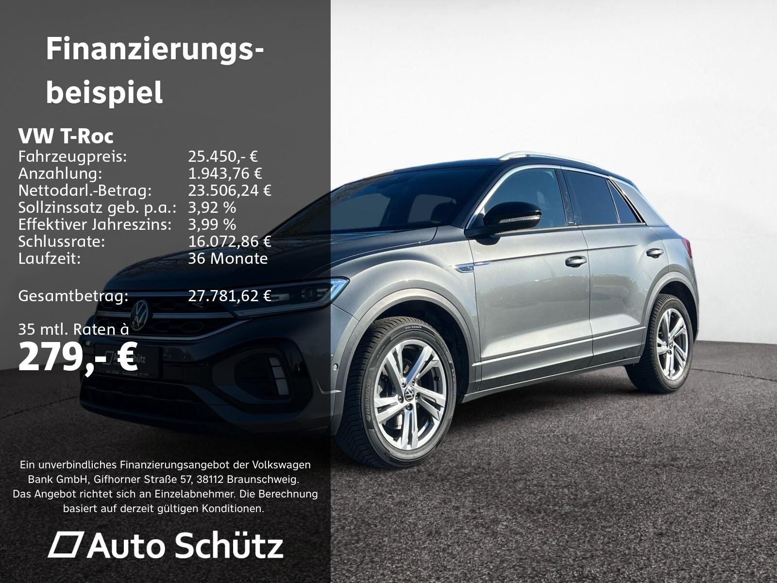 Volkswagen T-Roc 2.0 TDI R-Line+DSG+AHK+NAVI+RFK+LED+SHZ
