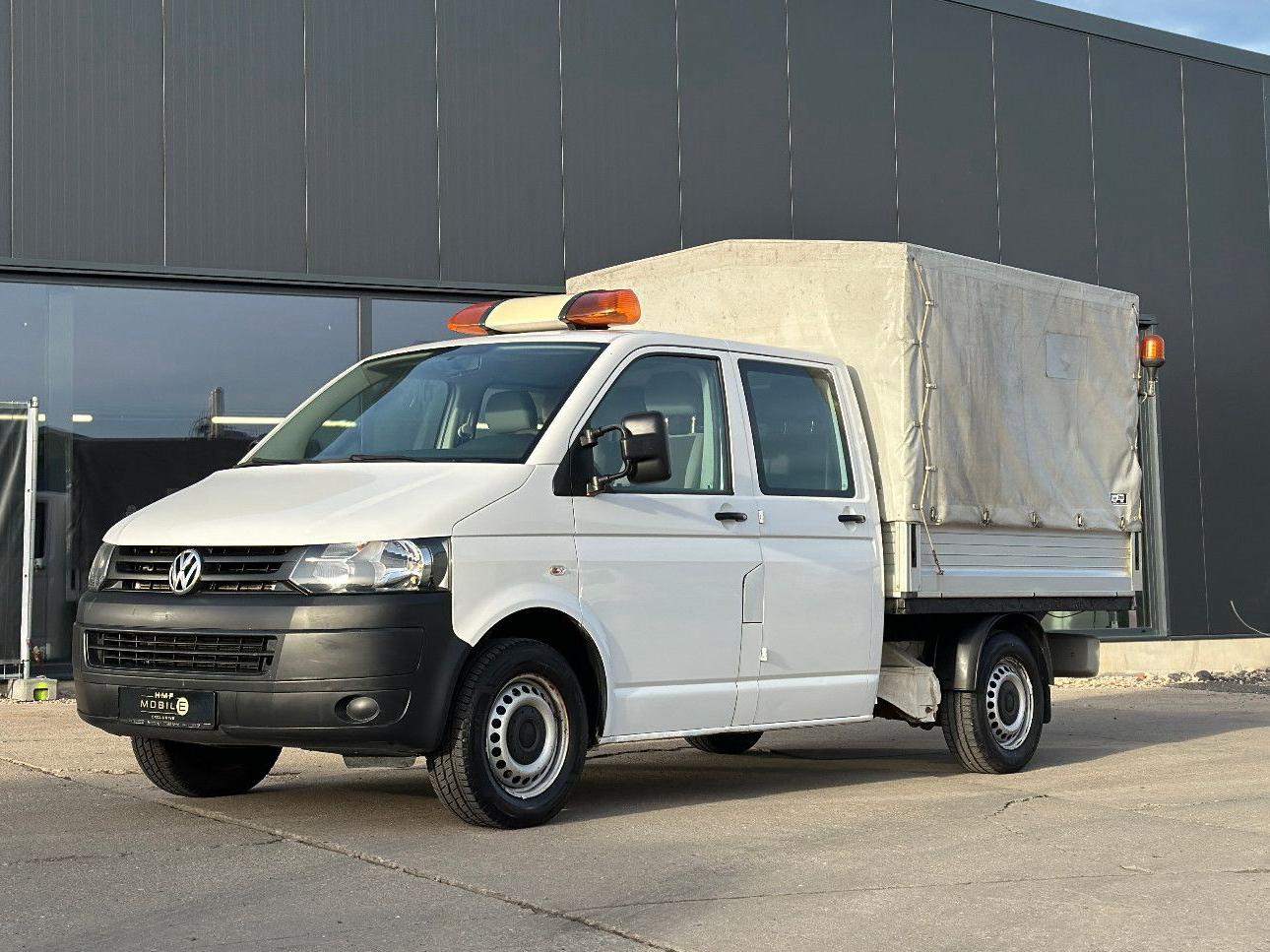 Volkswagen T5 Doppelkabine Pritsche mit Plane