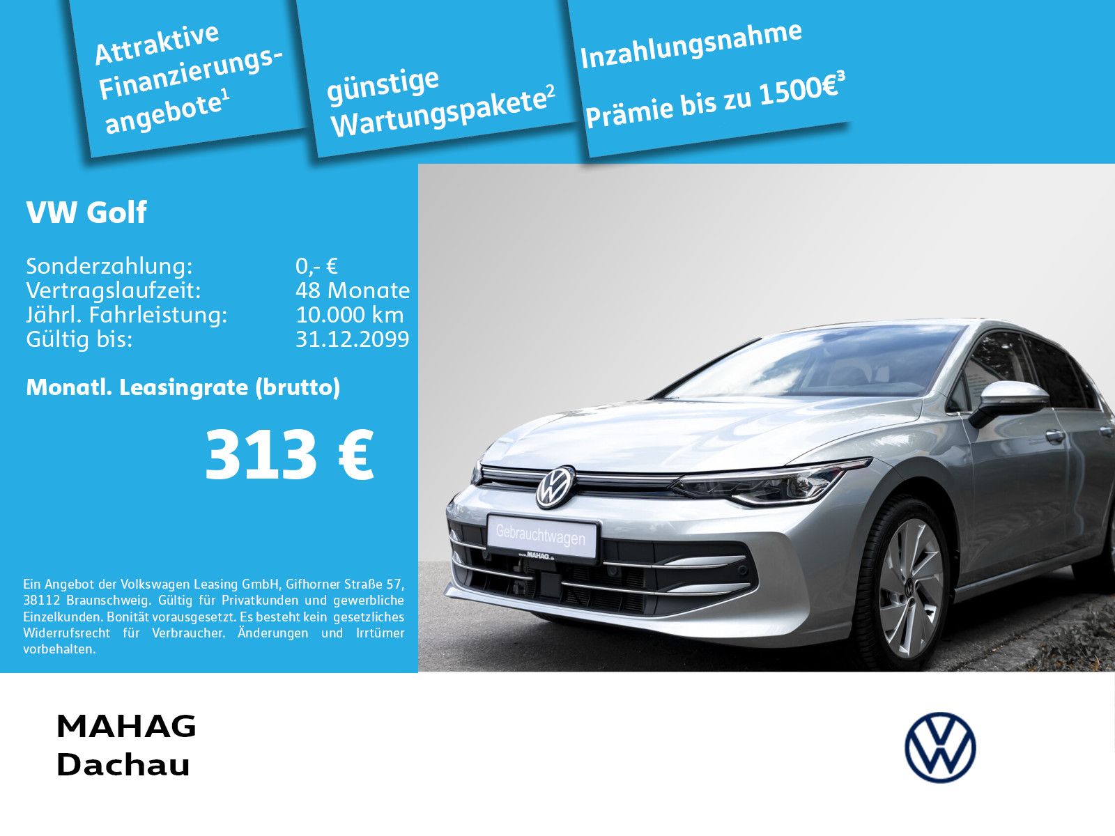 Volkswagen Golf VIII 1.5 eTSI Style LED+ Navi ParkPilot Rea