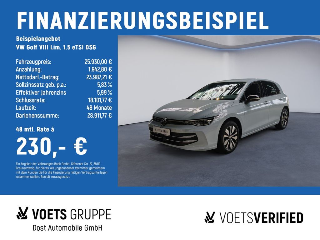 Golf VIII Lim. 1.5 eTSI DSG Life NAVI+PDC+SHZ
