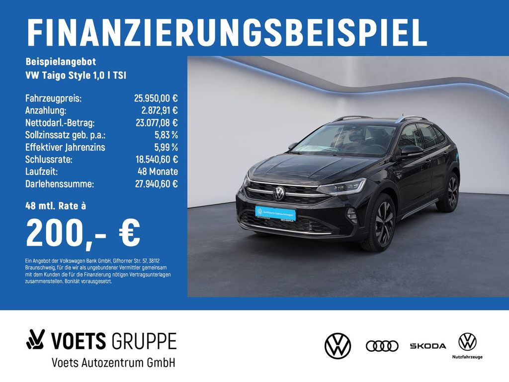 Taigo Style 1,0 l TSI MATRIX-LED+KEYLESS+NAVI+AH