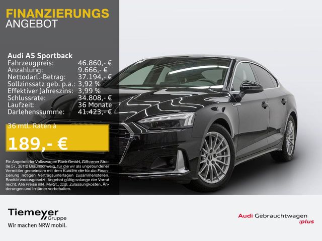 Audi A5 Sportback 40 TDI Q S LINE LEDER MATRIX LM19 e