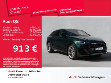 Audi Leasingangebot: Audi Q8 TFSI e qu. tiptr. S line Pano/ACC/LuftFed/HuD