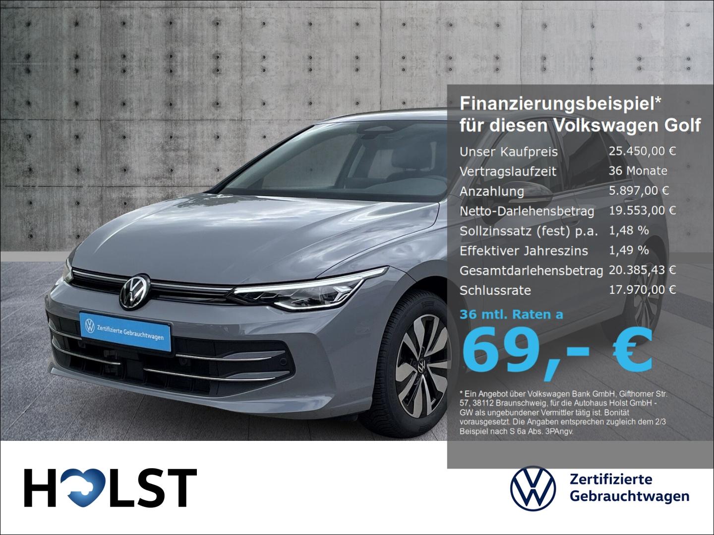 Volkswagen Golf VIII 1.5TSI GOAL LED-Plus AHK GJR RüFaKa NA
