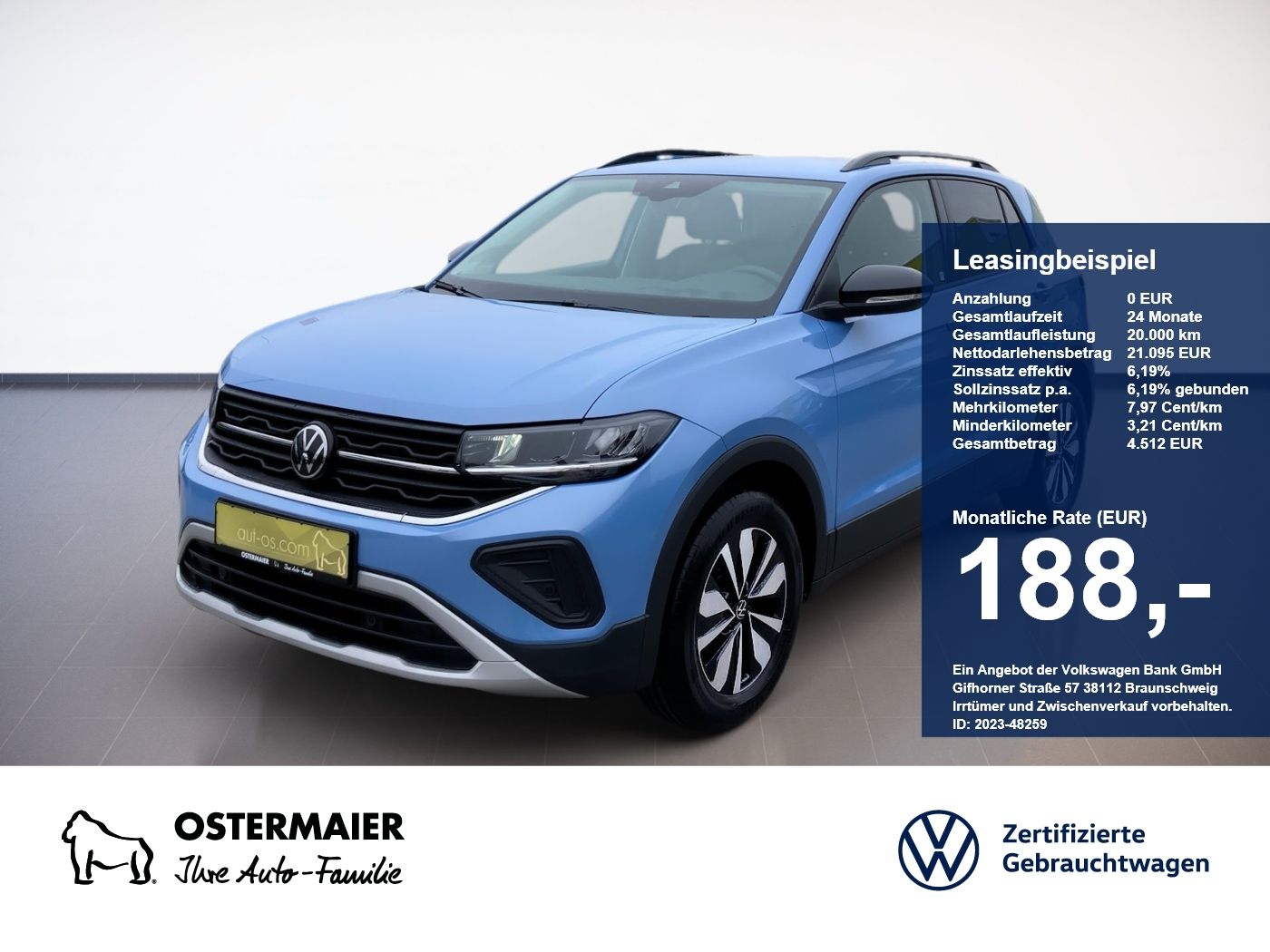 Volkswagen T-Cross GOAL 1.0TSI 95PS ACC.5J-G.KAMERA.NAVI+VC