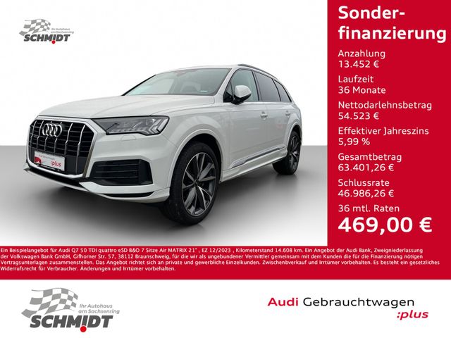 Audi Q7 50 TDI quattro eSD B&O 7 Sitze Air MATRIX 21"