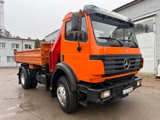 Mercedes-Benz 1824  FULL STEEL / 3 side  / Palfinger PK10500B