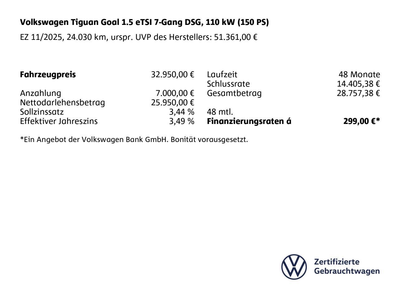 Volkswagen Tiguan Goal 1.5 eTSI 7-Gang DSG LED foto 3