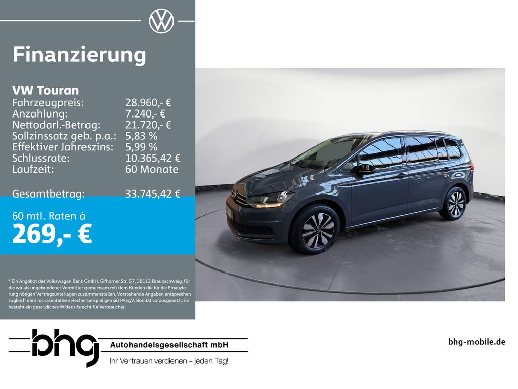 Touran Comfortline 1,5 TSI 6-Gang *KLIMA*CARPLAY
