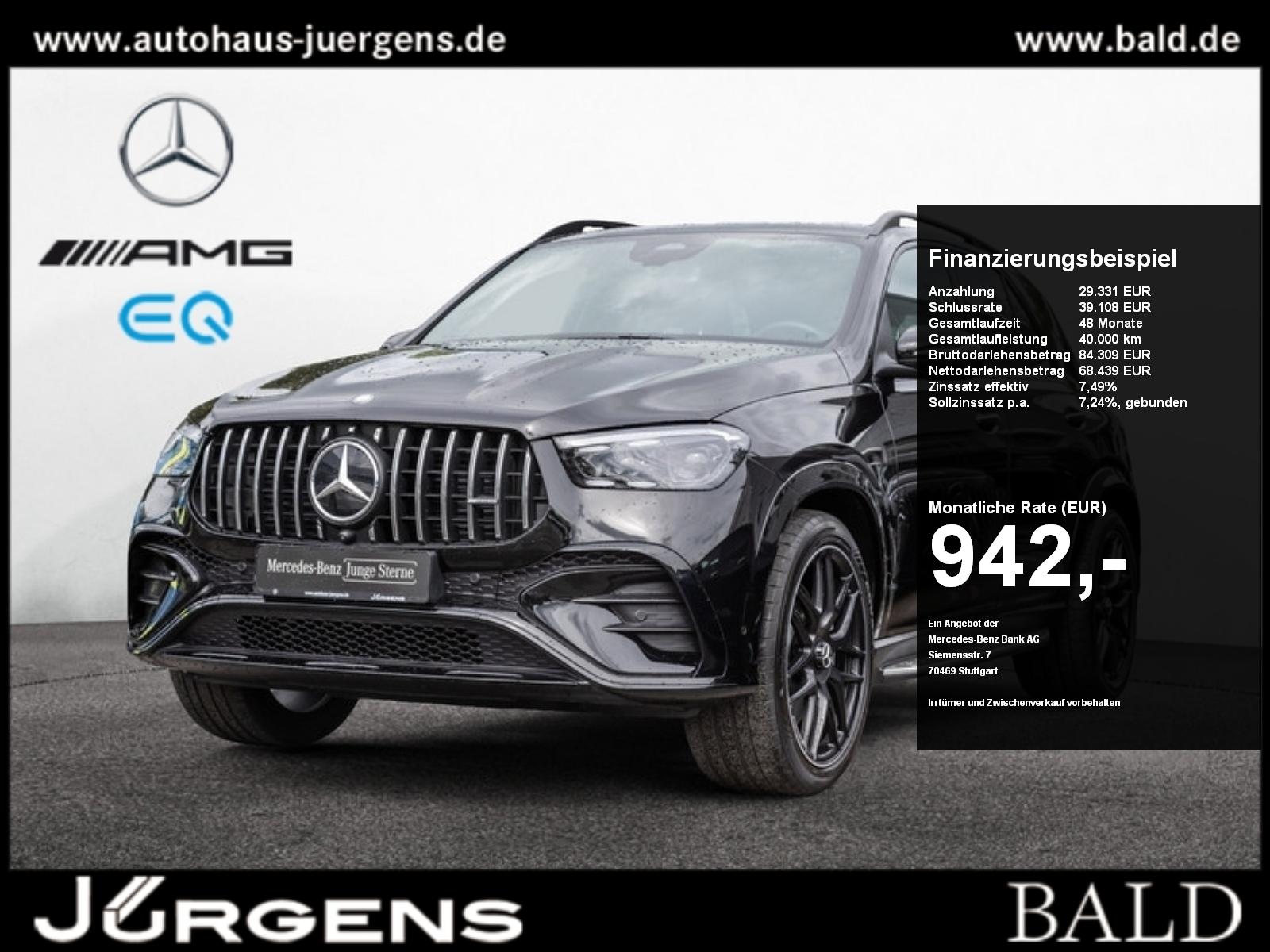 Mercedes-Benz GLE 53 AMG 4M+ Pano/Burm/AHK/Night/Memo/360/22''