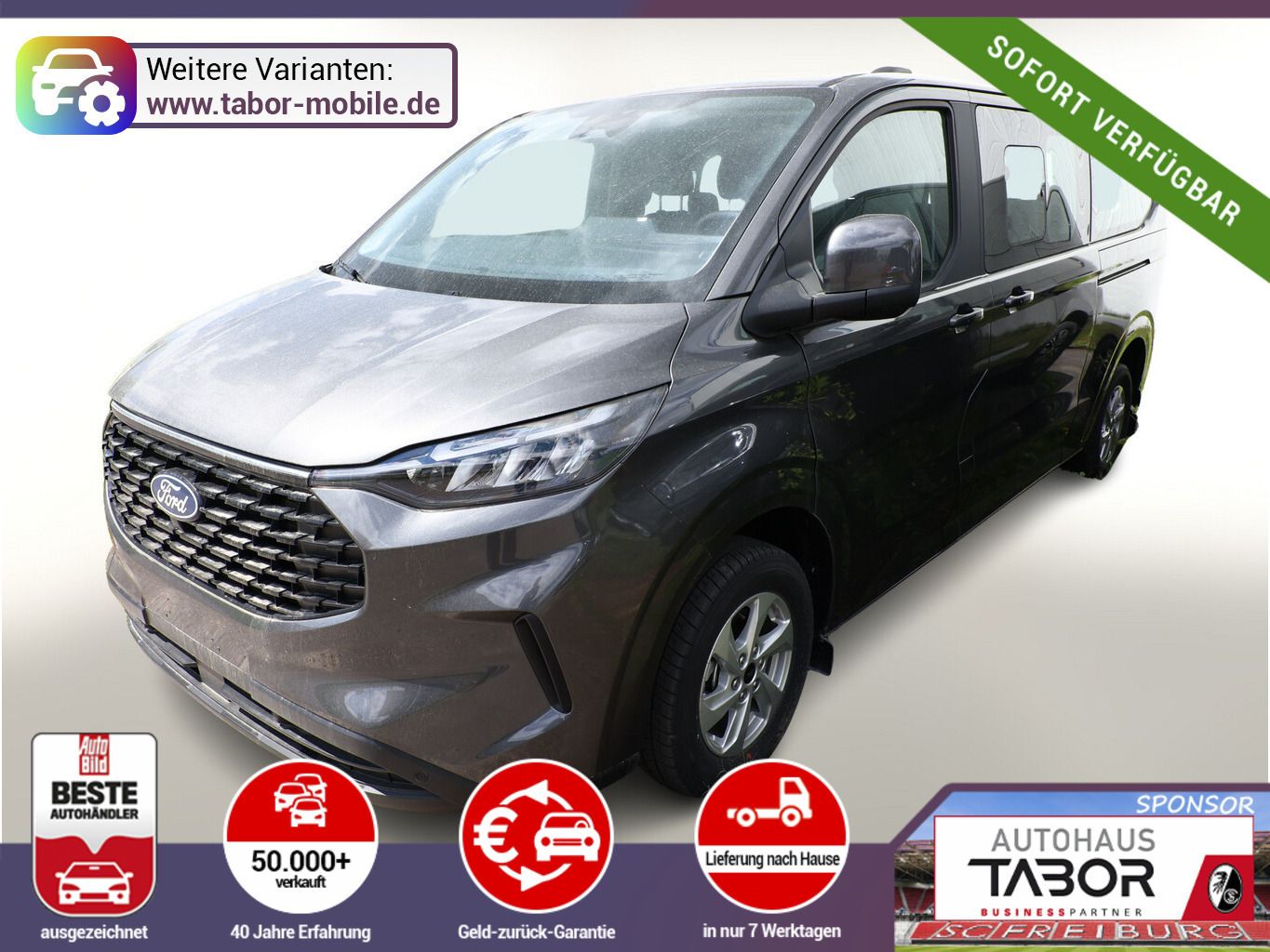 Ford Tourneo Custom Trend L2 ACC AHK Nav UVP-37%*