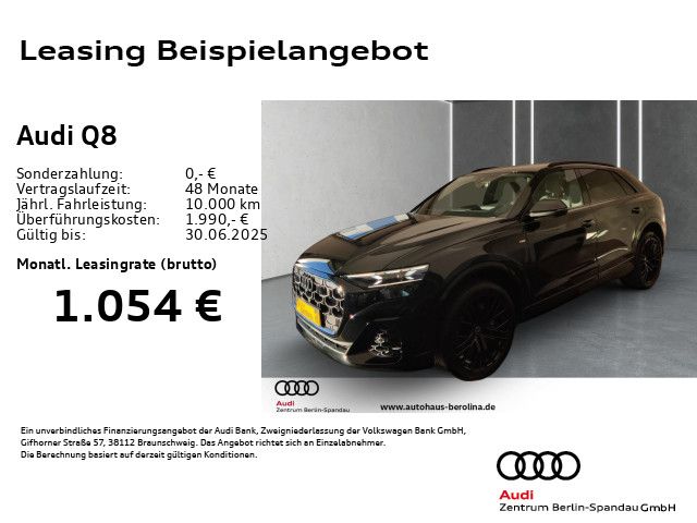 AUDI Q8 55 TFSI e qu. S line tiptronic *PANO*B&O*HuD*