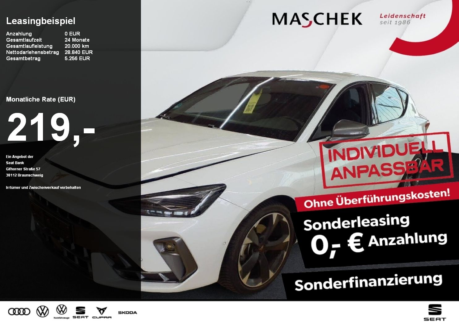 Cupra Leon 2.0 TDI Sonderleasing! Navi Kamera Sitzh.