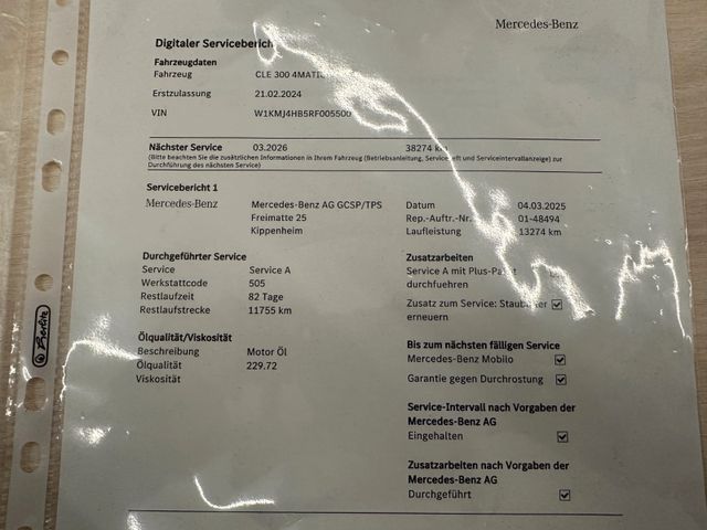 MYAUTOCENTER – Gebraucht- und Jahreswagen mit Werkstattservice in Pfaffenhofen Mercedes-Benz CLE 300 Coupe 4Matic *Designo*AMG Line*Kamera*