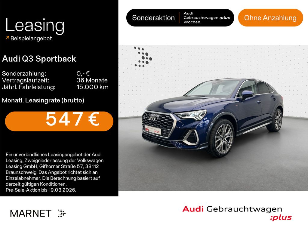 Audi Q3 Sportback 40 TDI quattro S line*Navi*Matrix*A