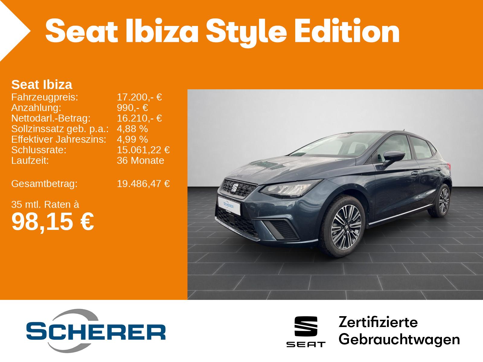 Seat Ibiza Style Edition 1.0 TSI DSG CARPLAY SHZ