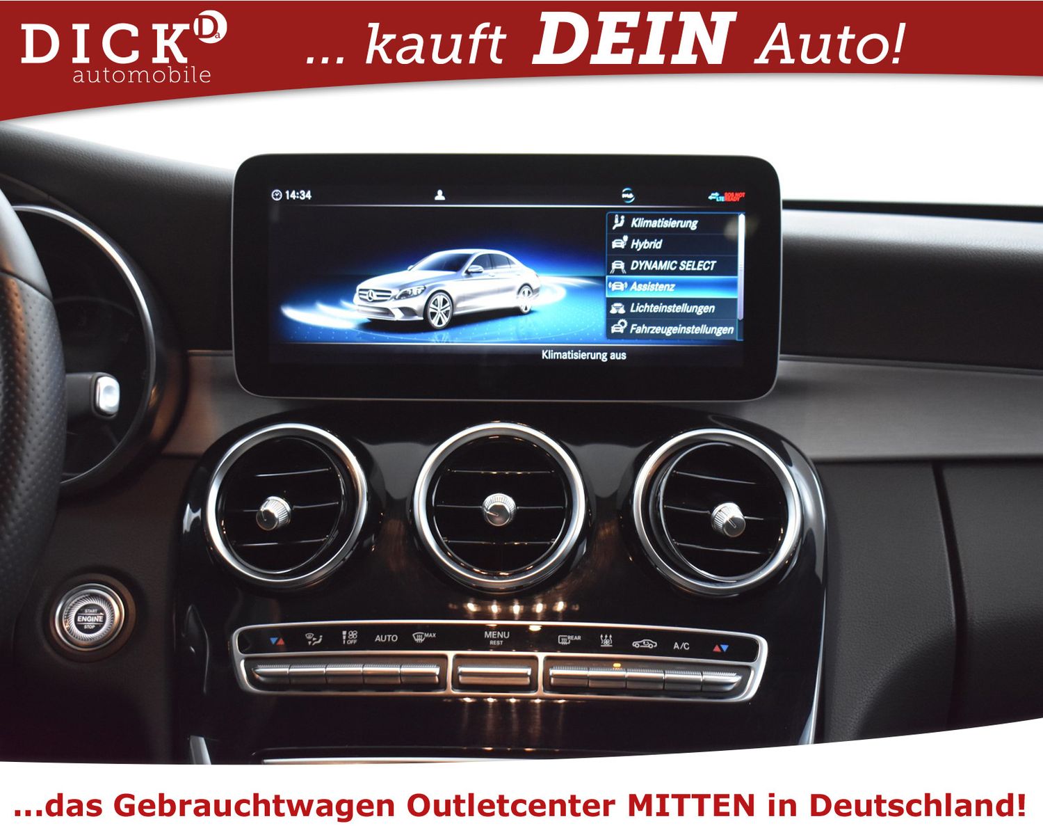 MERCEDES-BENZ C300de 2X AMG Line NIGHT+LED+STNDHZ+BURM+KAM+KEY - Image 14