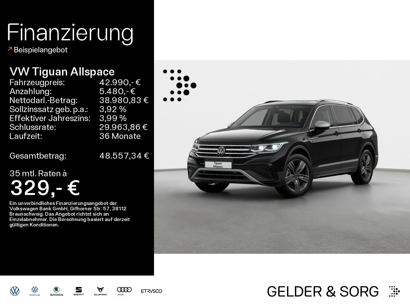 Volkswagen Tiguan Allspace Elegance 2.0 TDI 7Sitz*Stand*AHK