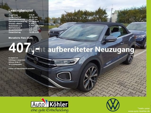 Volkswagen T-Roc Cabriolet Style AHK/ Leder / Rückfahrkamer