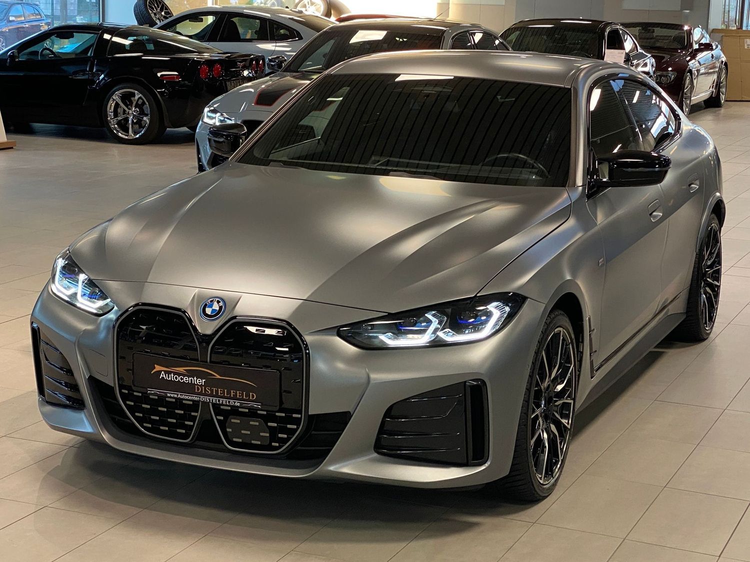 BMW i4 M50 M Sport Pro H&K FROZEN GREY 1.Hand 20"Alu imagem 3