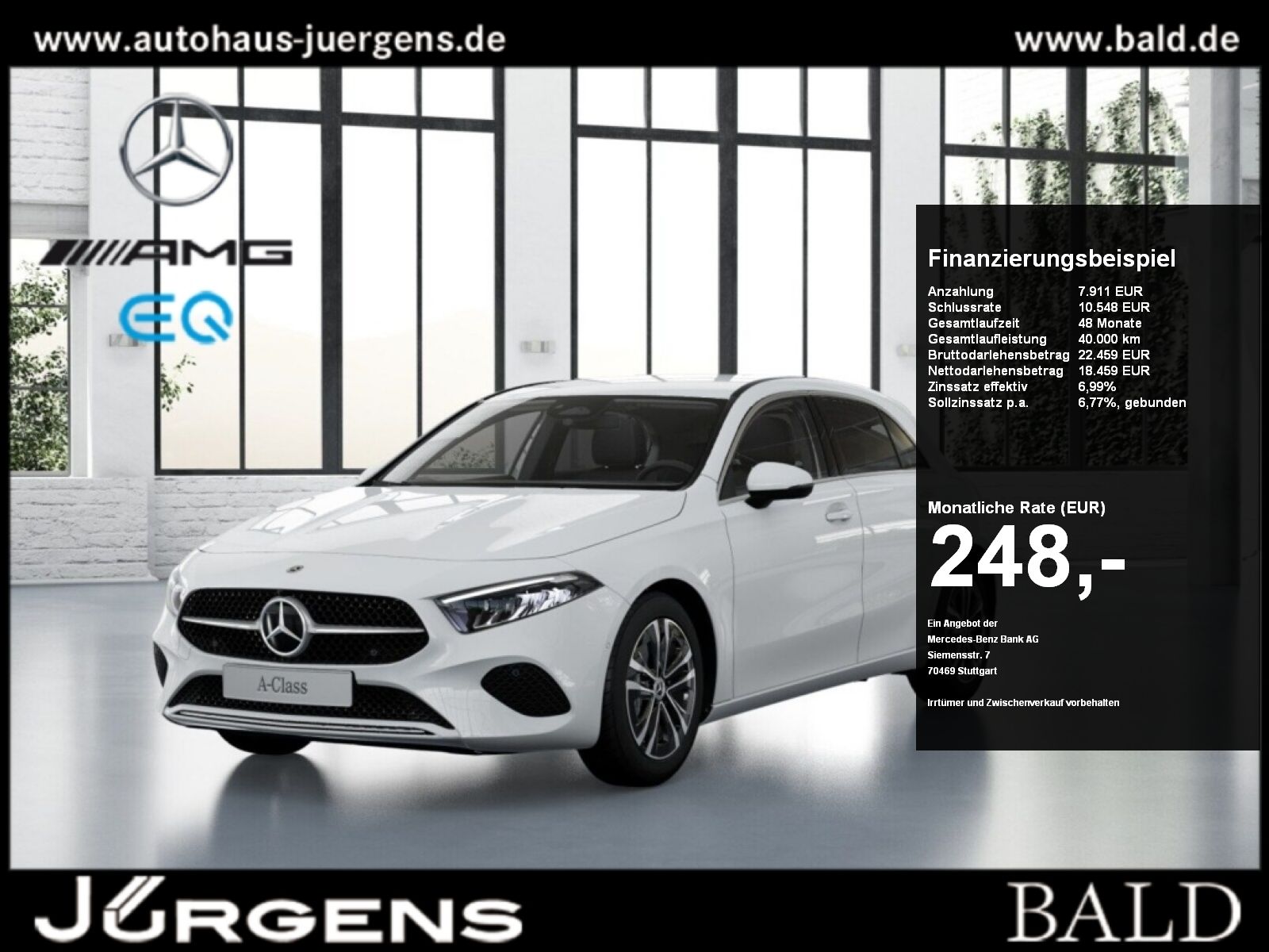 Mercedes-Benz A 200 d Progressive Distr ILS Voll Digi LED